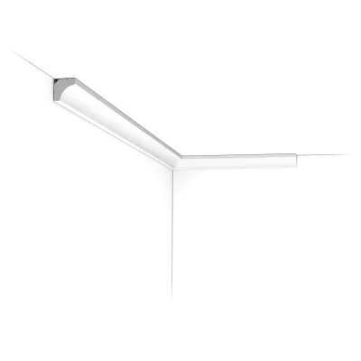 Cornișă decorativă C250 — cea mai mică din gamă, 1,6×1,6 cm, variantă flex