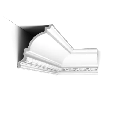 Cornișă decorativă C301 — muchie ornamentată 17×14,4 cm, camere mari