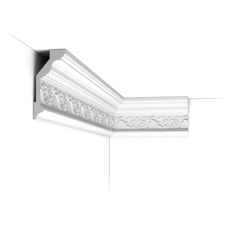 Cornișă decorativă C303 — model floral 14,4×6,5 cm, mulură înaltă - Image 1