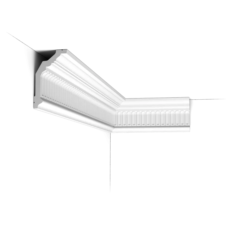Cornișă decorativă C304 — model canelat 12,2×7,2 cm - Image 1