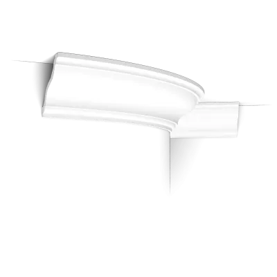 Cornișă decorativă C333 — model gât de lebădă 12,2×11,1 cm, standard/flex/rigid