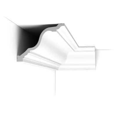 Cornișă decorativă C334 — model gât de lebădă, 15 cm, versiune flexibilă