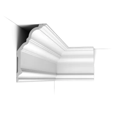Cornișă decorativă C340 COTSWOLD — model mare 13,5×25,6 cm, montaj dublu
