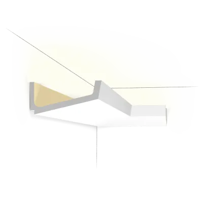 Profil pentru iluminare indirectă C352 — 7,6×17,1 cm, design J. Vergracht