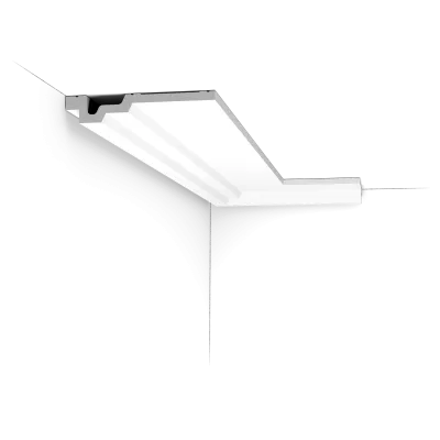 Cornișă plată C353 — efect de plutire 3×16,5 cm, design J. Vergracht