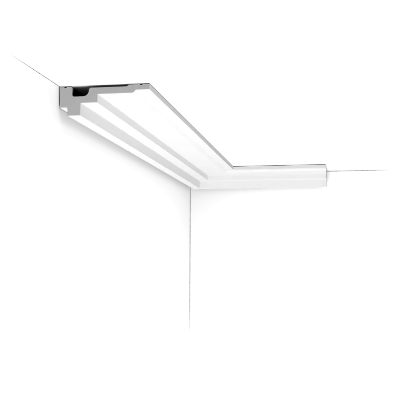 Cornișă plată C355 — linie de umbră 3,5×11,1 cm, design J. Vergracht - Image 2