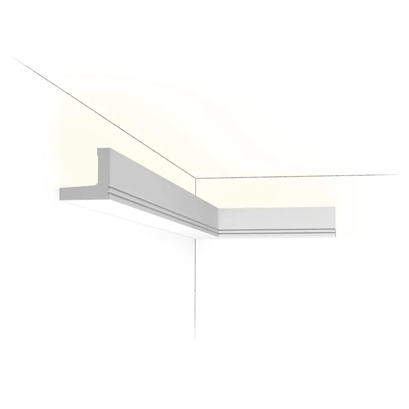 Profil LED C361 — cornișă pentru iluminare indirectă, canelură dublă - Image 2