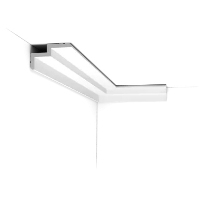 Cornișă decorativă C390 STEPS — coving modern, 6 cm