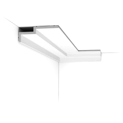Cornișă decorativă C391 STEPS — profil modern, 6 cm înălțime