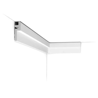 Cornișă decorativă C394 STEPS — profil îngust, 9.5 cm