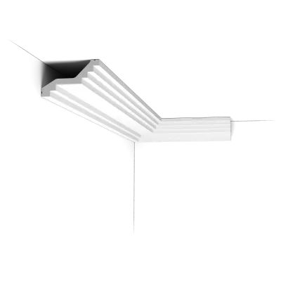 Cornișă decorativă C400 — stil Art Deco, 6 cm