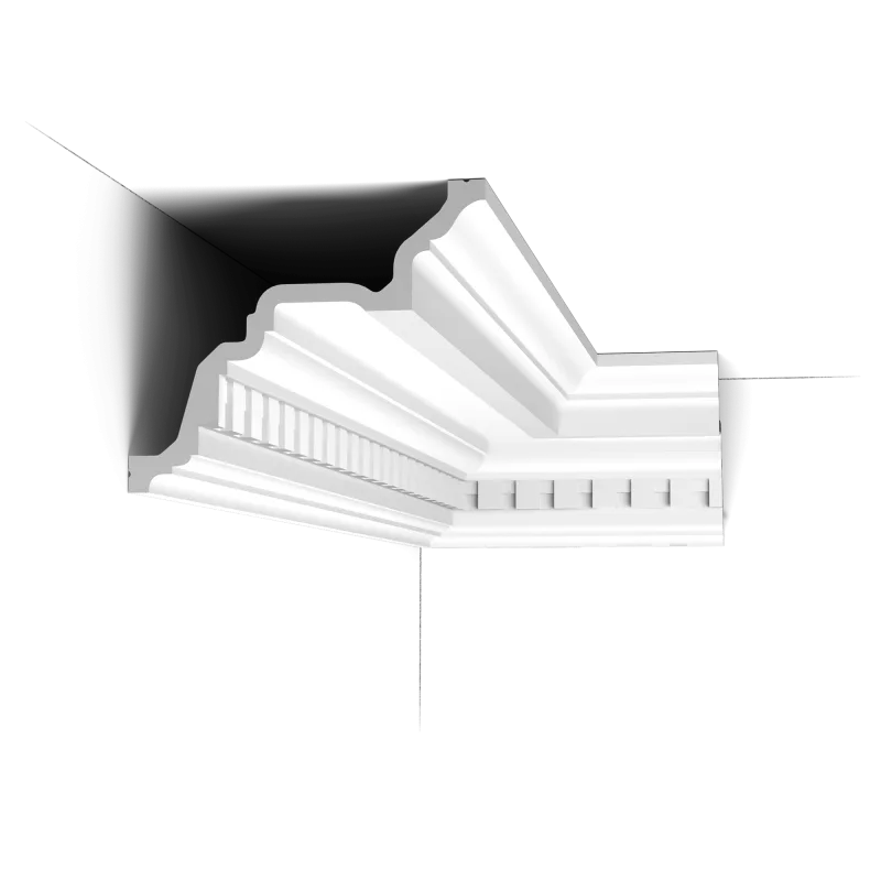 Cornișă decorativă C422 — model clasic crenelat, 16.4 cm - Image 1