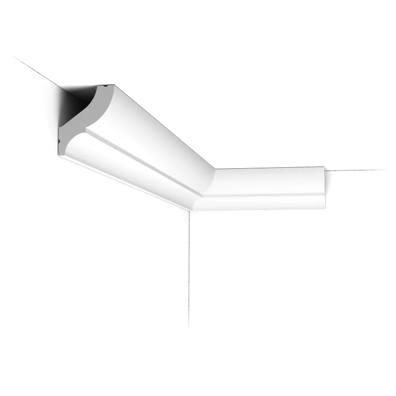 Cornișă decorativă CB502 — profil simplu 5,9 cm, curbe line - Image 1