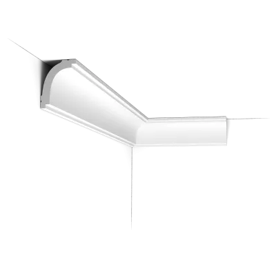 Cornișă decorativă CB523 — curbură simplă, 5.9 cm