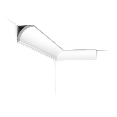 Cornișă decorativă CX109 — curbă simplă 4,4 cm, versiune Flex