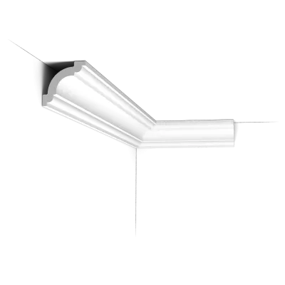 Cornișă decorativă CX124 — formă clasică, 4.9 cm, variantă flexibilă