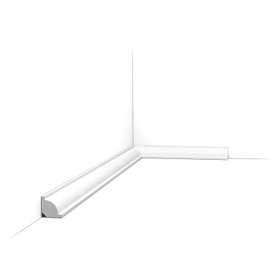 Plintă decorativă CX132 — profil rotunjit, 2 cm