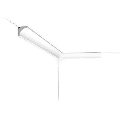 Plintă decorativă CX133 — profil curbat compact, 2 cm