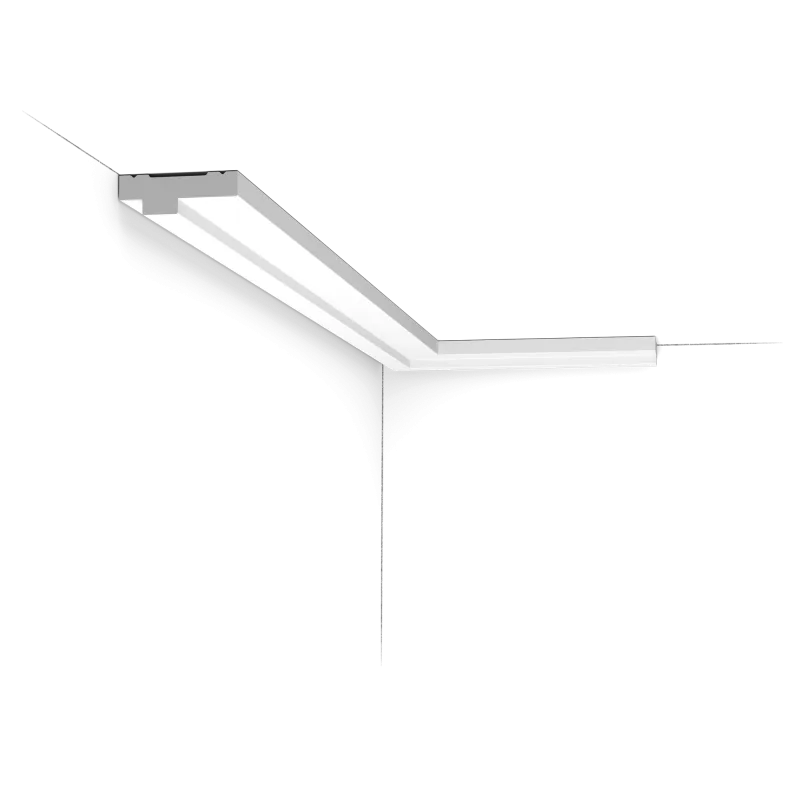 Cornișă decorativă CX160 — ramă plată bordură, 1,3 cm - Image 1