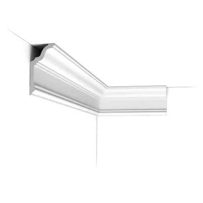 Cornișă decorativă CX192 — curbură cyma recta, bază extinsă, 12 cm