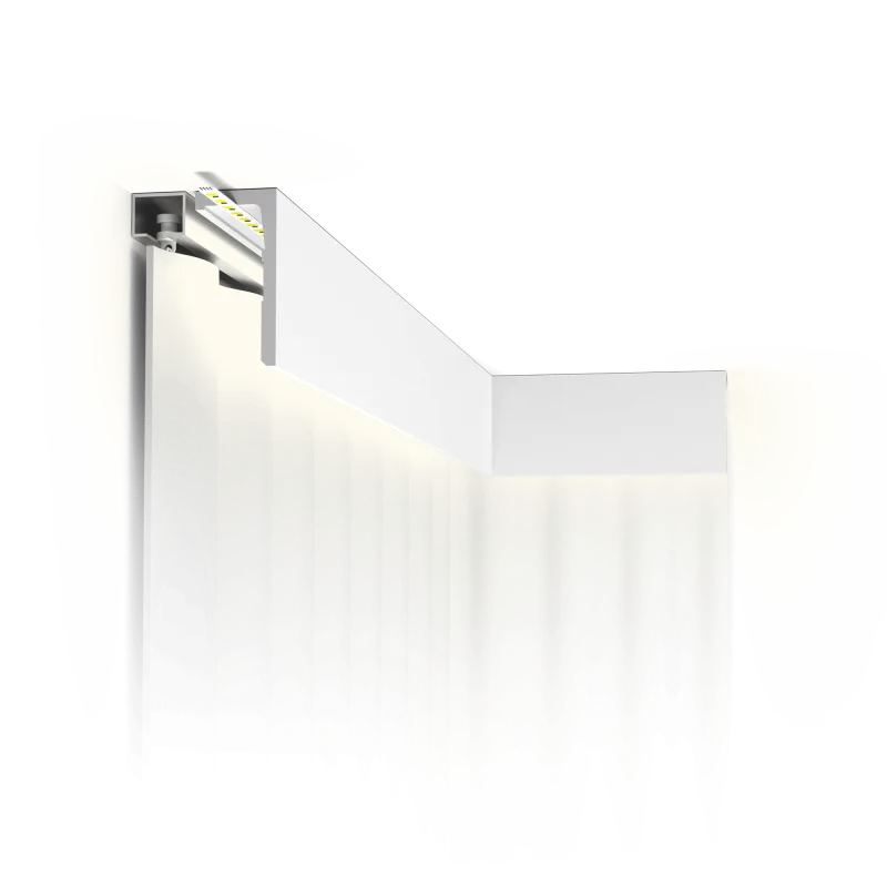 Cornișă pentru iluminare indirectă CX215 LEDGE — profil L versatil, 260 cm - Image 1