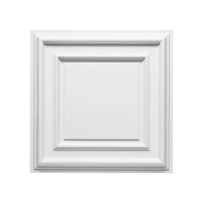 Ornament decorativ pătrat F30 — pentru tavan sau perete, 59,5×59,5 cm