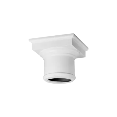 Capitel decorativ K1112 — stil doric simplu, 36,5×36,5 cm