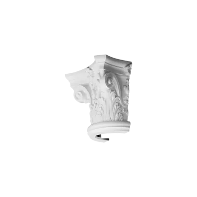 Semicapitel decorativ K1121 — stil corintic, frunze de acant