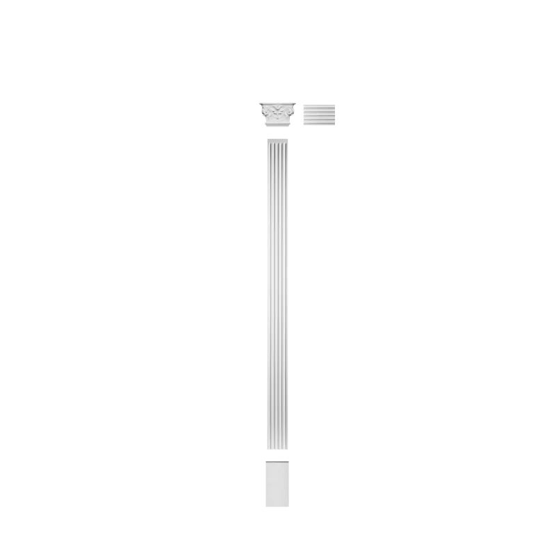 Pilastru decorativ K200, canelat vertical, înălțime 200 cm - Image 3