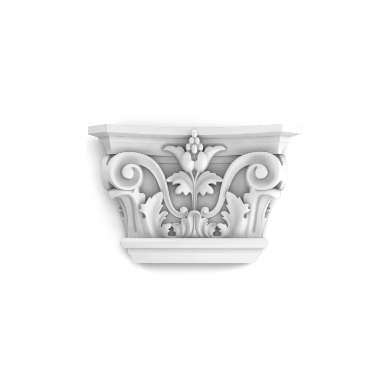 Capitel decorativ K201 — stil corintic, pentru pilaștri - Image 1