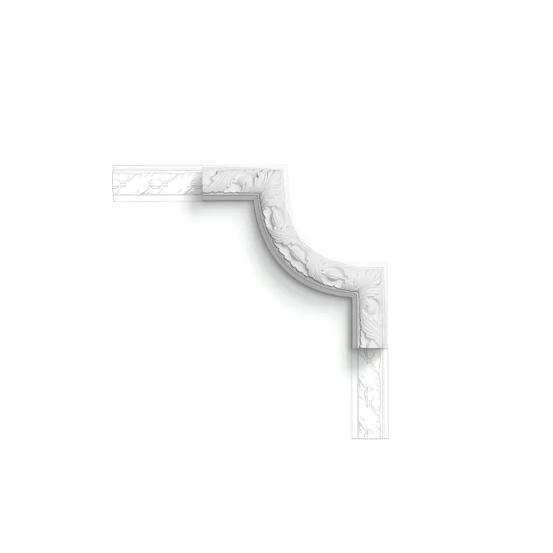 Brâu decorativ P101A — 24,5 cm, model frunze de acant - Image 1