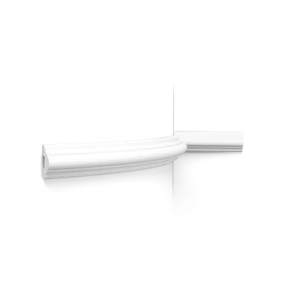 Brâu decorativ P4020, curbe delicate, flexibil, 5 x 2,9 cm