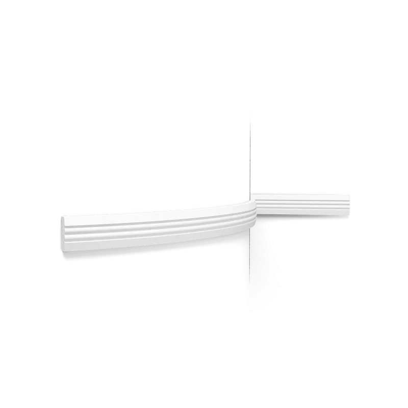 Brâu decorativ P5021, plat, design liniar, 3,1 x 0,9 cm - Image 3