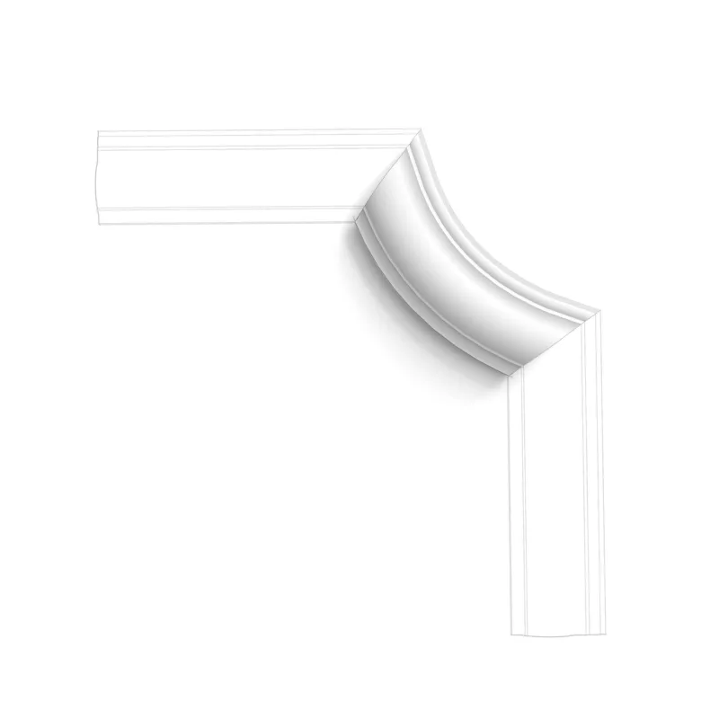 Brâu decorativ P801C — colț rotunjit pentru panouri P8020, 19,8 cm - Image 1
