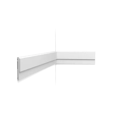 Brâu decorativ P9900 — profil în trepte, 8 cm, pentru pereți și tavan