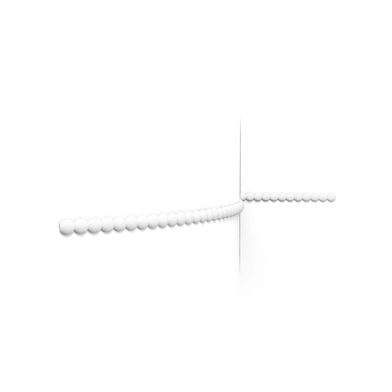 Brâu decorativ flexibil P9904 PEARL — model perle Art Deco, 200 cm - Image 1