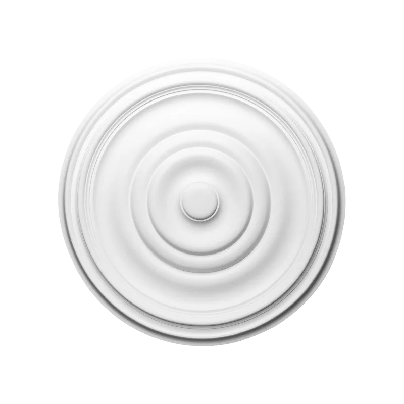 Rozetă decorativă de tavan R09, cercuri concentrice, 48,5 cm - Image 1
