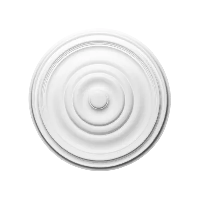 Rozetă decorativă de tavan R09, cercuri concentrice, 48,5 cm