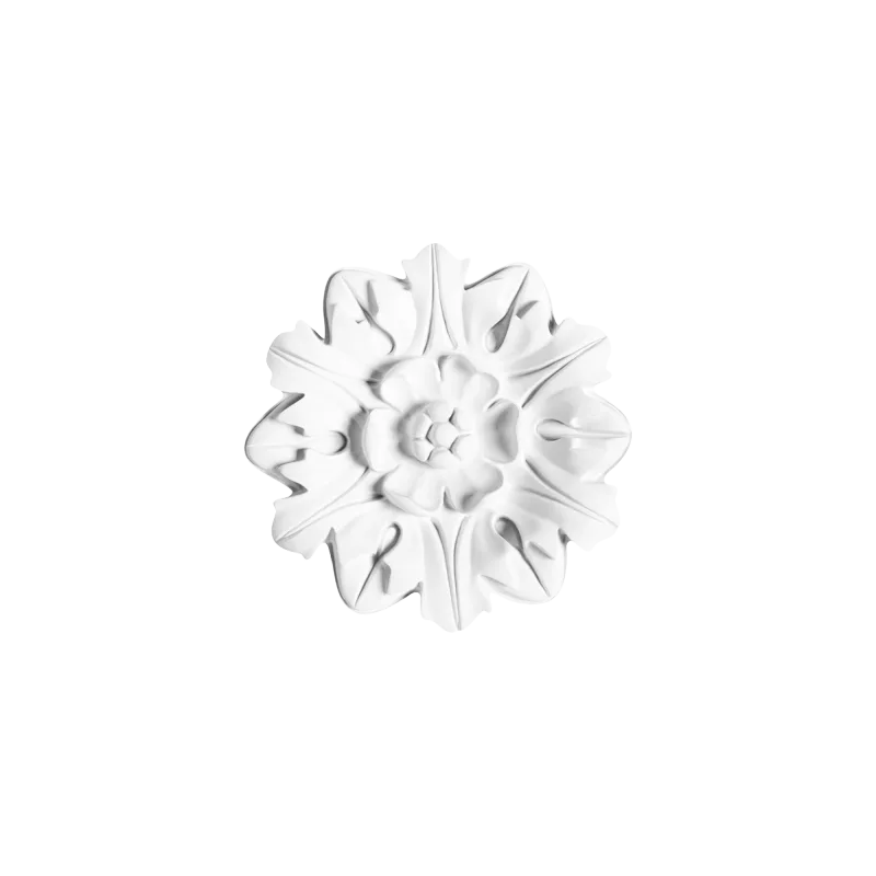 Rozetă decorativă R12, model floral, 19,5×1,8 cm - Image 1