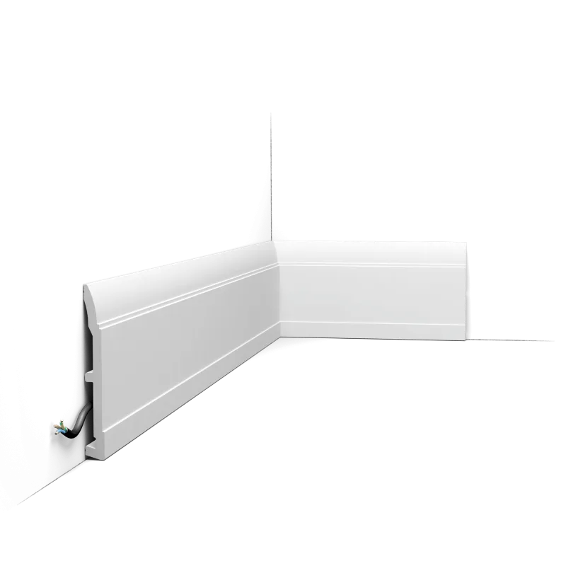 Plintă decorativă SX104 — model liniar modern, 15 cm înălțime - Image 1