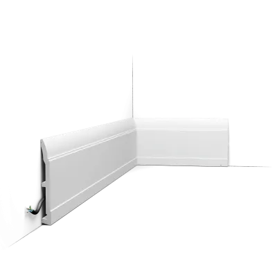 Plintă decorativă SX104 — model liniar modern, 15 cm înălțime