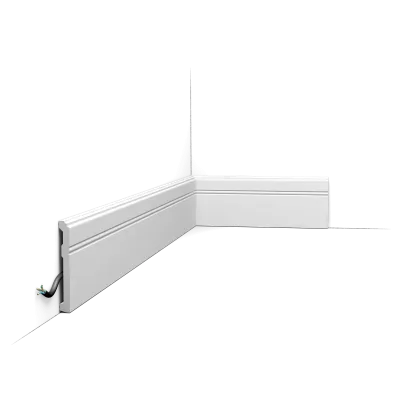 Plintă decorativă SX105 cu caneluri, 11 cm înălțime