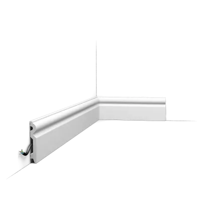 Plintă decorativă SX137 — profil rotunjit, 10 cm înălțime