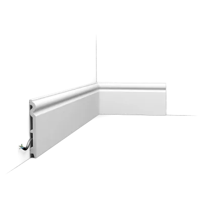 Plintă decorativă SX138, rotunjită, 13,8 cm înălțime