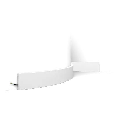 Plintă decorativă flexibilă SX157 SQUARE — 6,6 cm, familia SQUARE