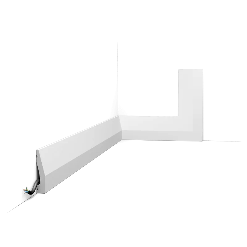 Plintă decorativă SX159 — profil simplu, 6 cm, tranziție multifuncțională - Image 1