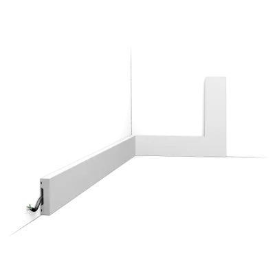 Plintă decorativă SX162 SQUARE — cea mai simplă plintă, 4 cm