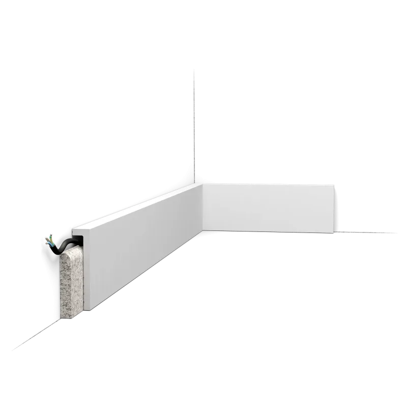 Plintă de acoperire SX171 SQUARE — 200 cm, finisaj alb RAL9003 - Image 5