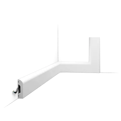 Plintă decorativă SX182 CASCADE — parte superioară rotunjită, 5 cm