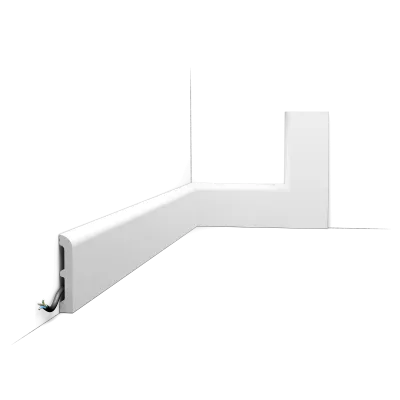 Plintă decorativă SX183 CASCADE — 7,5 cm, disponibilă finisată RAL9003